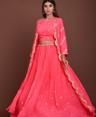 LONG JACKET WITH SKIRT AND BLOUSE