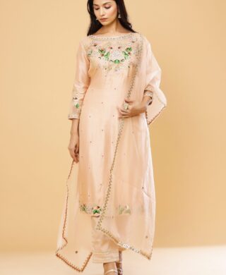 SILK KURTA WITH PANT SET