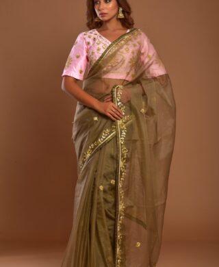 ORGANZA SAREE SILK BLOUSE