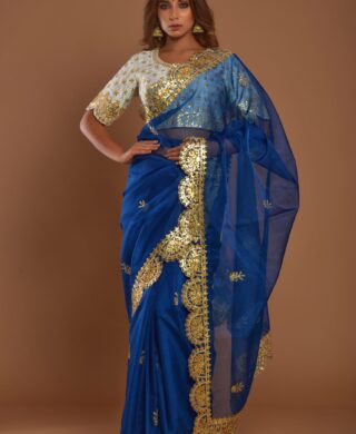 ORGANZA SAREE SILK BLOUSE